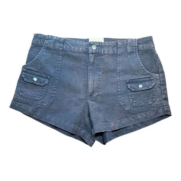 Chaser Vintage Canvas Cargo Summer Shorts in Navy/pink Size M - Picture 1 of 4
